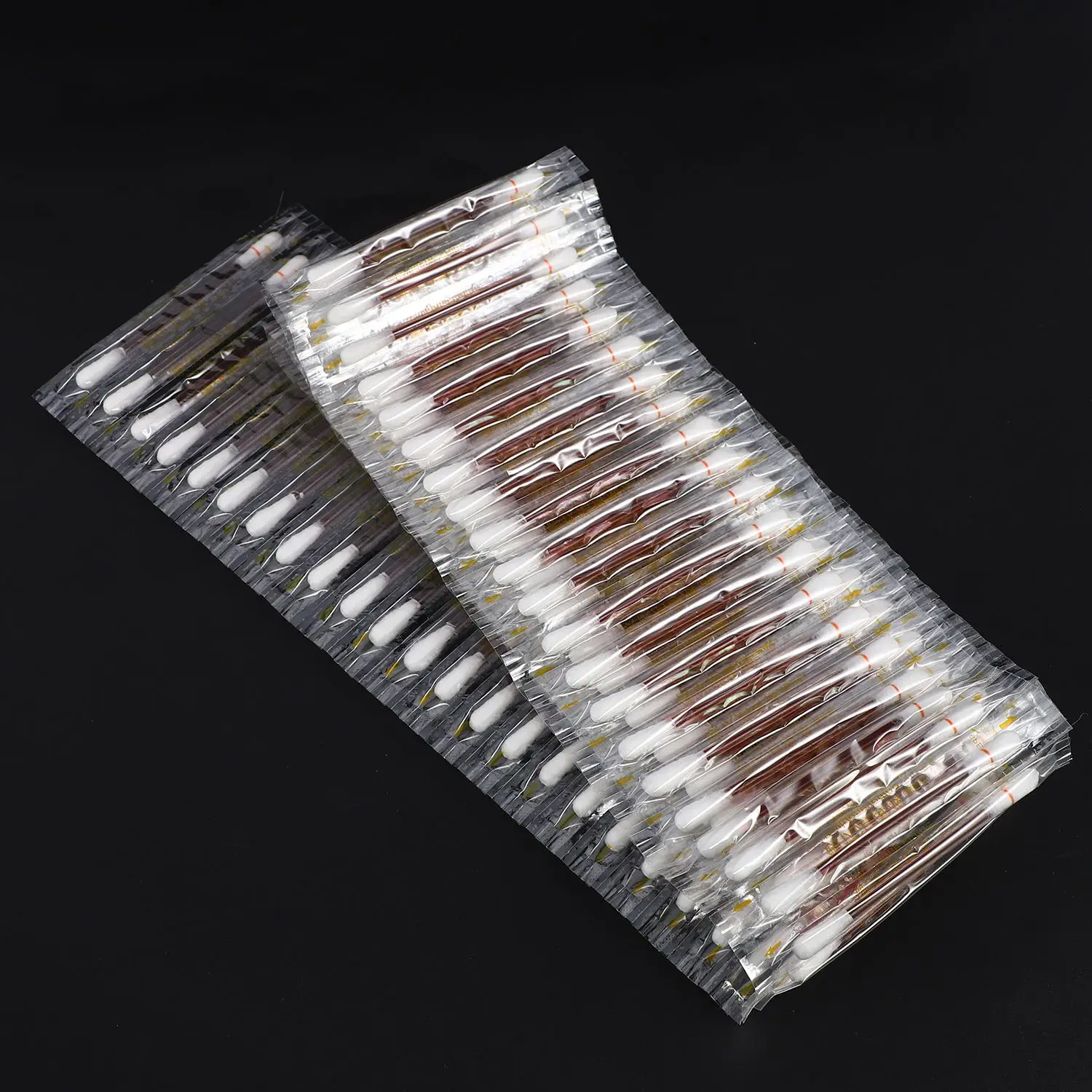 Cotonete descartável de algodão familiar, algodão de emergência, cotonete de iodo, cotonete desinfetado para crianças e adultos, 100pcs por conjunto