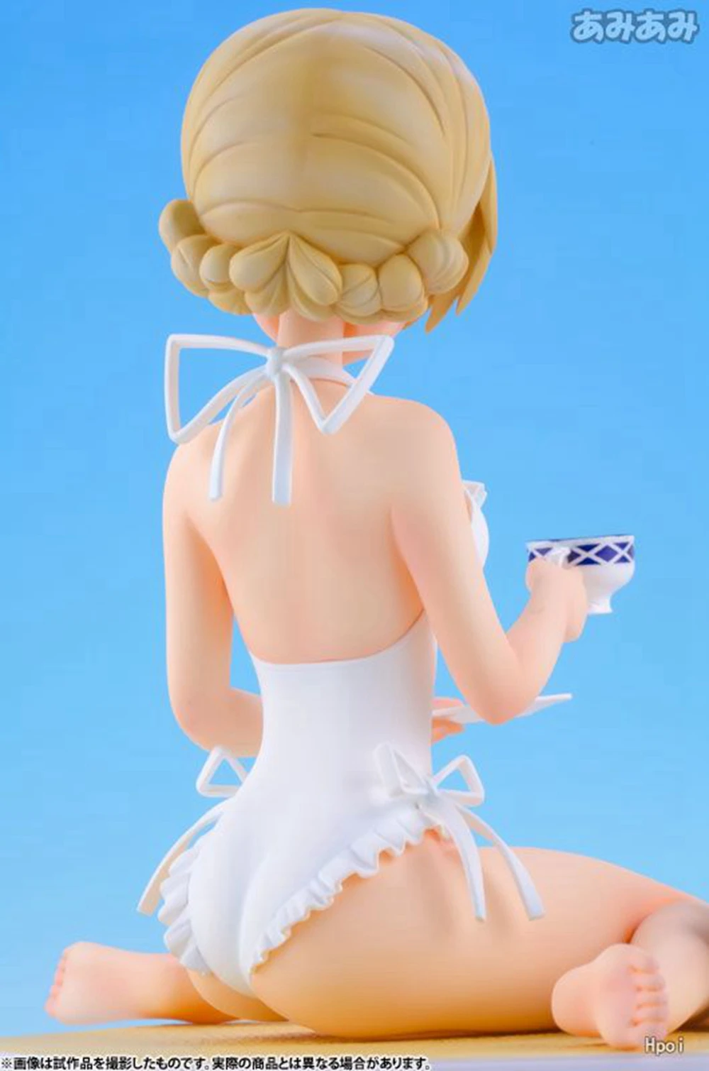 9CM Anime Mädchen und Panzer Darjeeling Figur Strand Queens 1/10 Badeanzug Szene Modell Spielzeug Puppe Action Figure PVC Geschenk