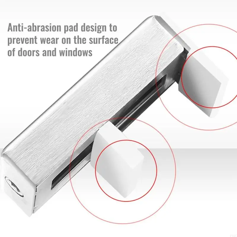 F92C 2PCS Thép không gỉ giới hạn cửa sổ với bộ hạn chế chống trẻ quan trọng đối với gió