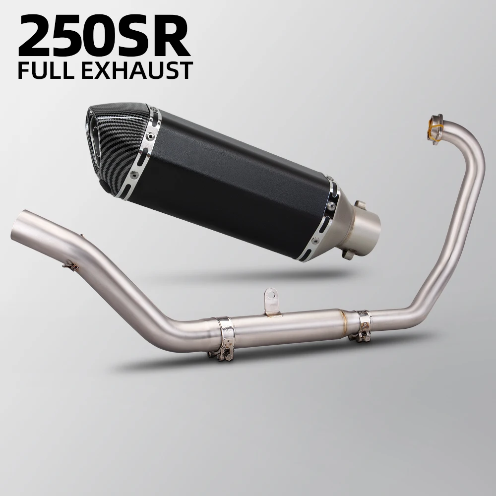 

300NK exhaust full system For CF MOTO 250SR 300SR 250NK 300NK Motorcycle exhaust 370mm Muffler sports street bike header pipe