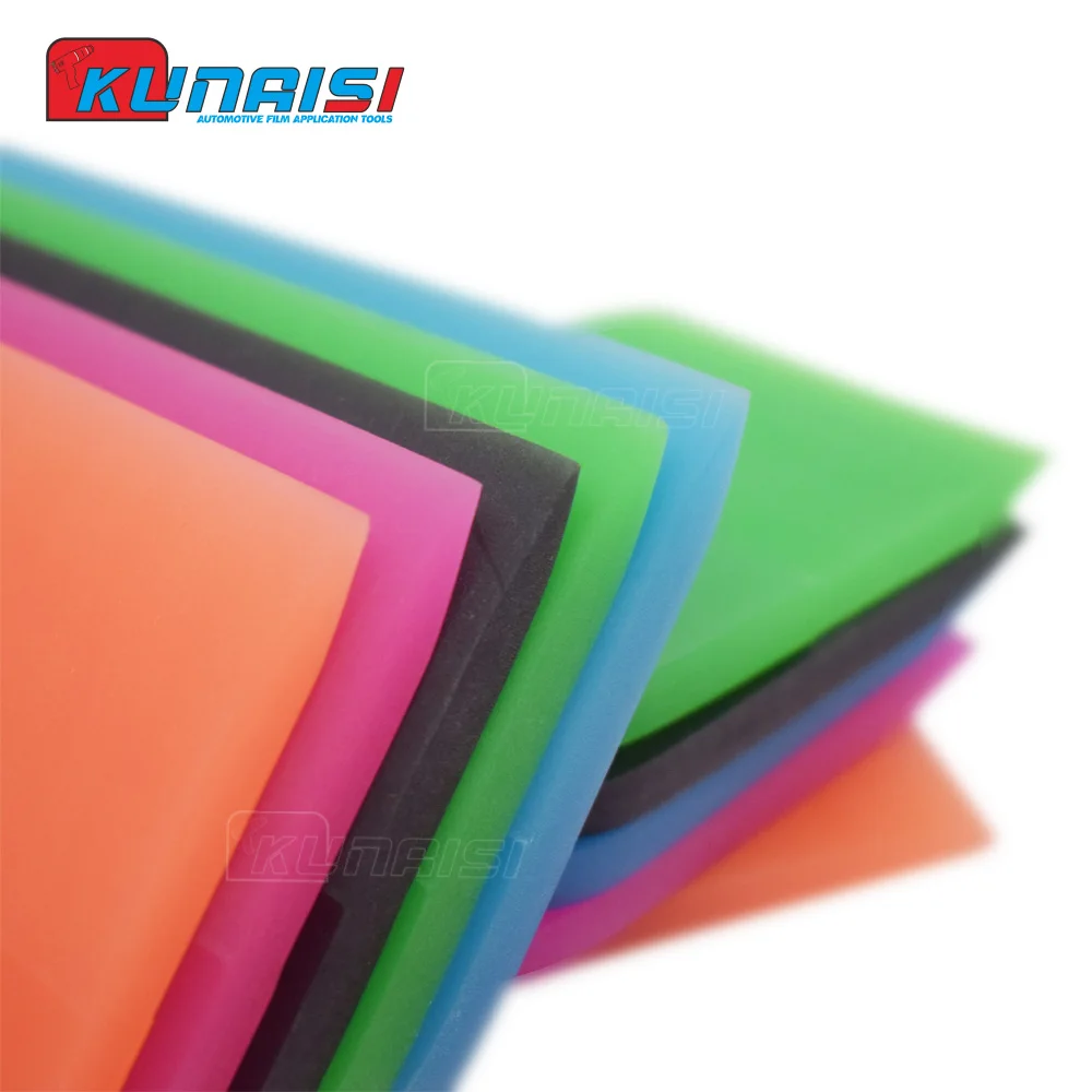 KUNAIS1pcs I Rubber Squeegee Window Film Tint ScraperTools Car Wrap Vinyl install PPF Paint Protection Film TPU Rubber Squeegee