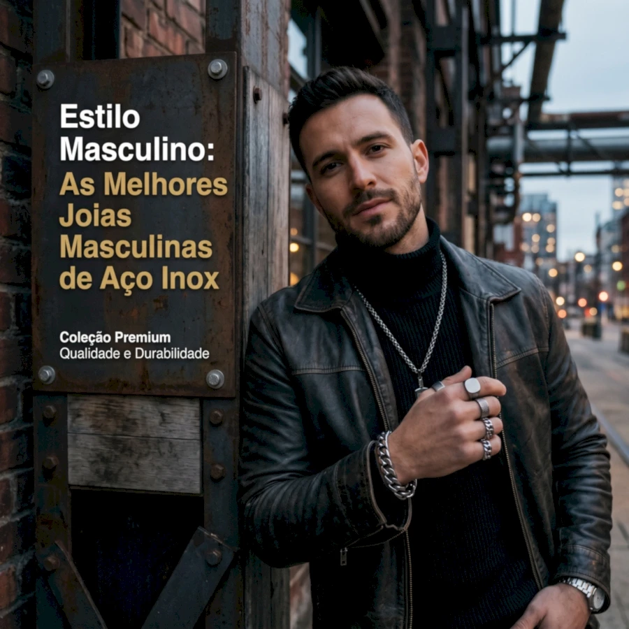 Estilo Másculo: As Melhores Joias Masculinas de Aço Inox