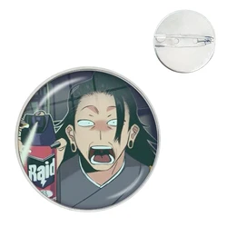 Jujustu Kaisen Anime Pin Funny Pink Bow Gojo Satoru Choso Geto Creative GlassBrooch Badge Bag Accessories Fans Collect Gifts