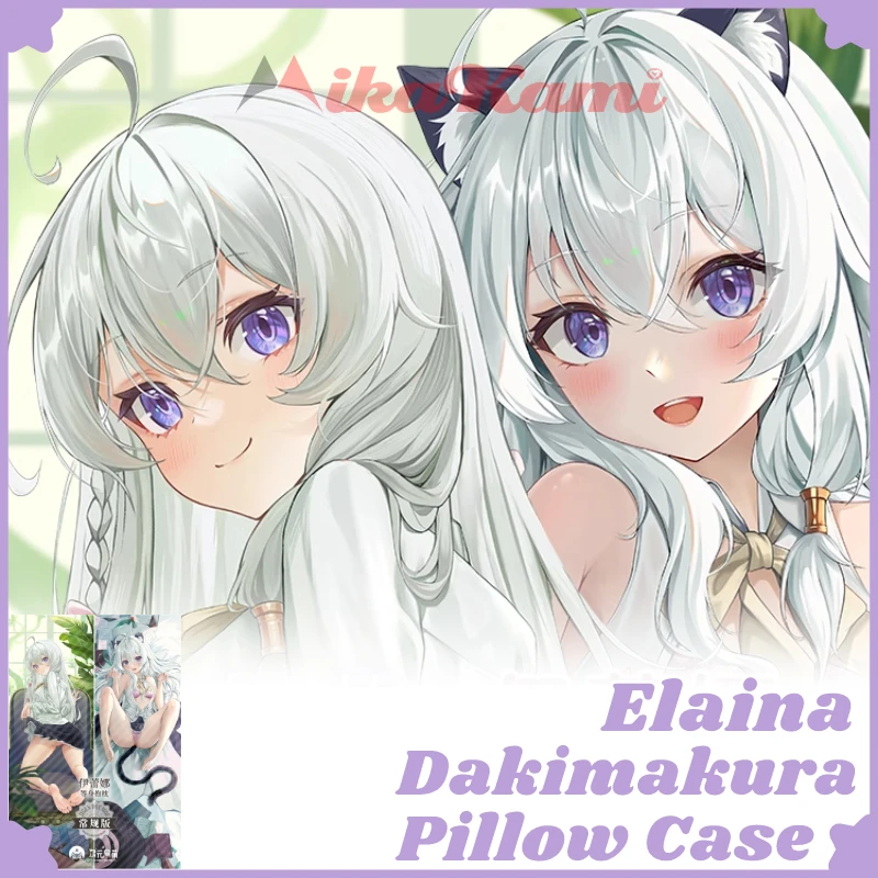 Elaina Dakimakura Wandering Witch Anime Full Body Pillowcase Pillow Case Sexy Hugging Cushion Cover Case Home Bedding Decor Gift