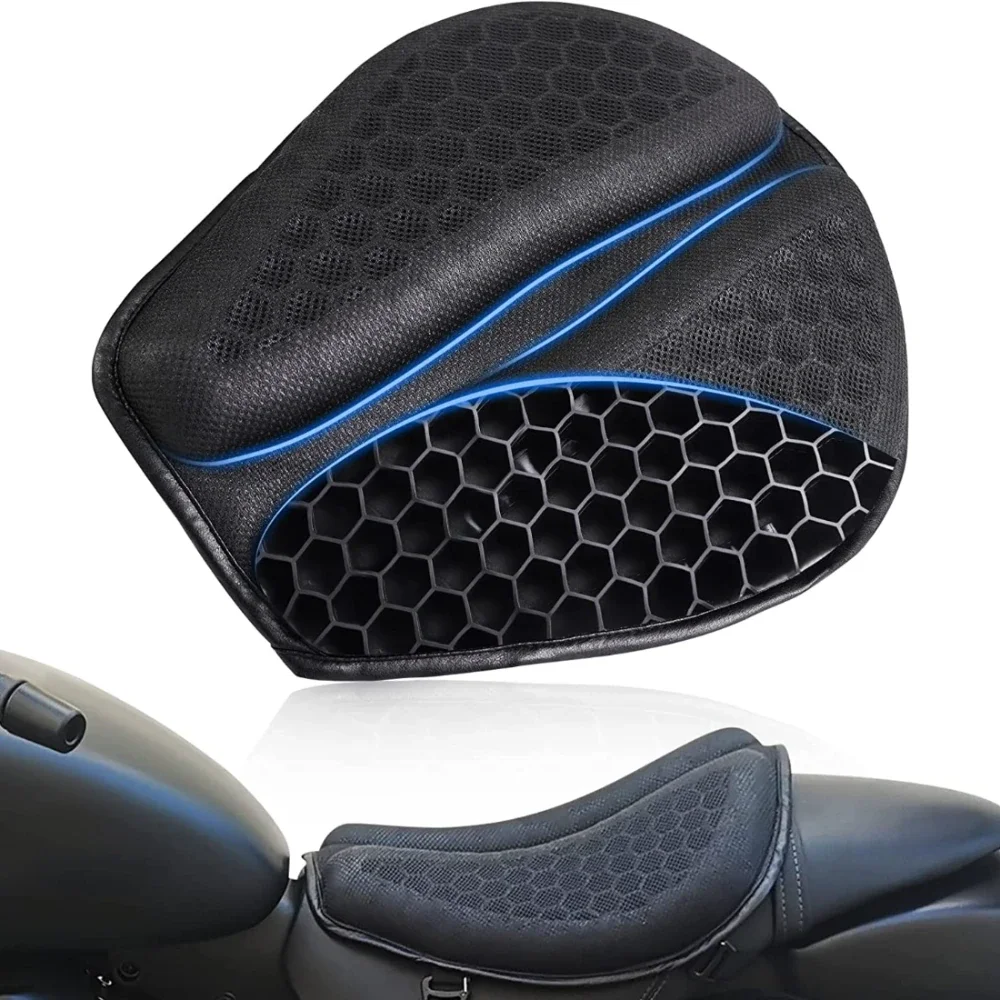 

Foldable Motorcycle Gel Seat Cushion 3D Honeycomb Structure Shock Breathable Motorcycle Gel Seat Pad Gel Cushion For Seat