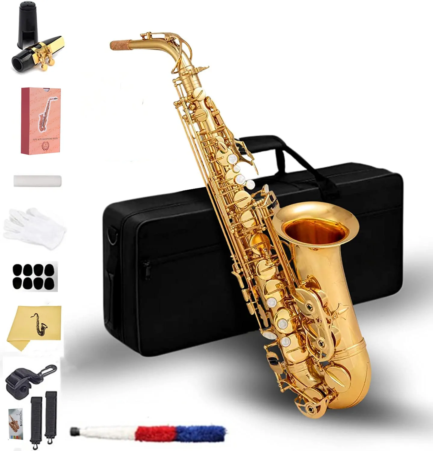 

2025 Sax Professional Tenor Saxophone B Flat Brass Tenor Sax High Grade Professional Saxophone Musical Instrument