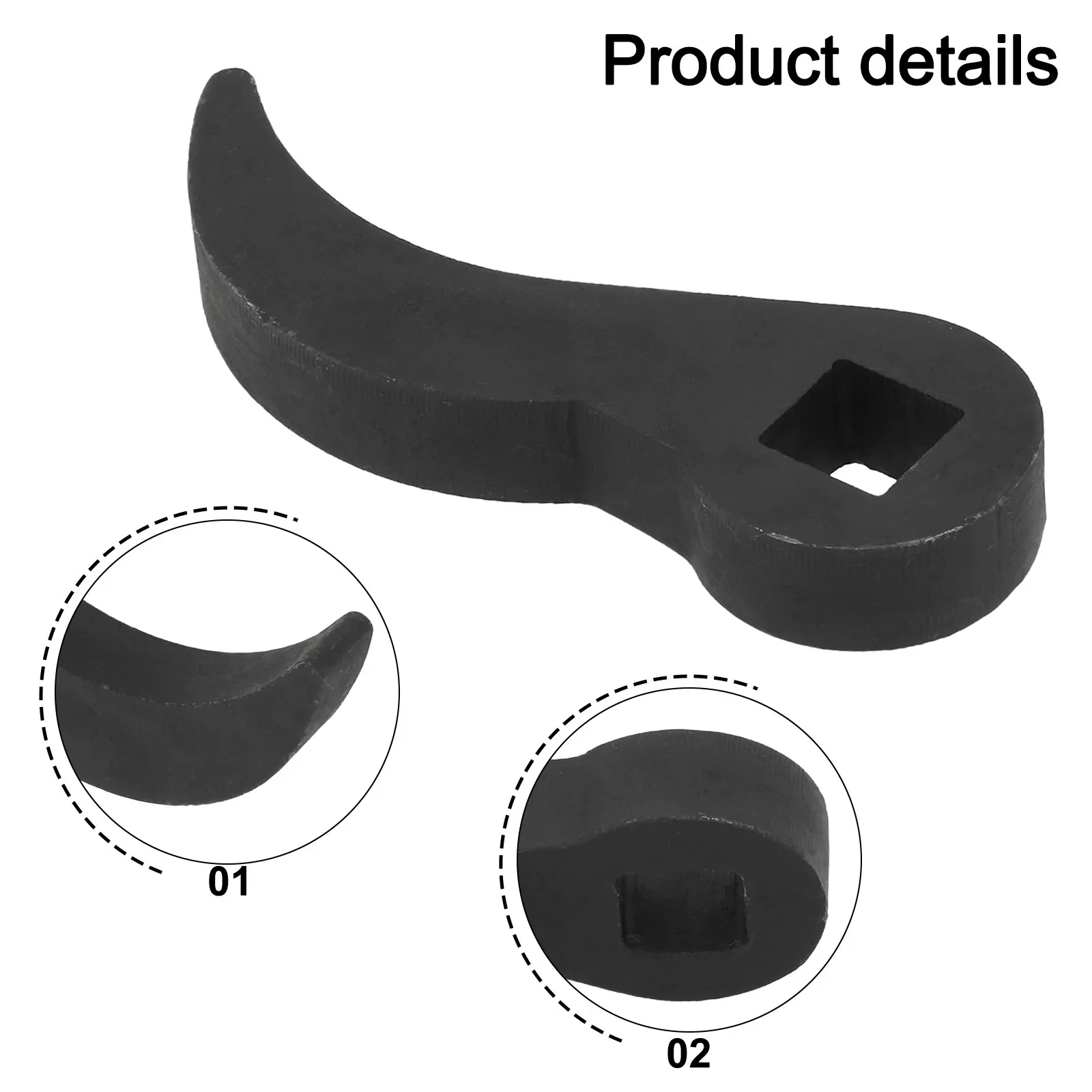 Adapter Head For Crowbar Usage Compact Tool 1 2inch Heavy Duty Tool Extreme Stress Resistance Efficient For Demolition Tasks