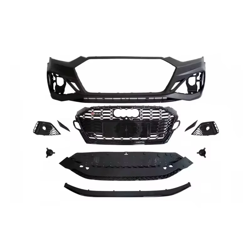 Auto parts front bumper RS5 style 2021 car bumper fits for Audi A5 S5 2017-2019 upgrade to 2020-2024