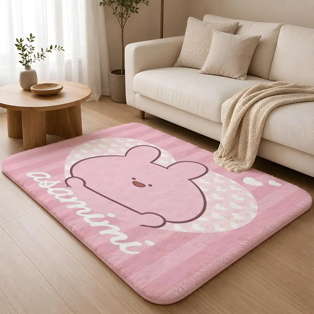 A-Asamimichaan A-Asamimi Floor Mat Flannel Rug Non Slip Absorbent Soft Washable For Entryway Hallway Bathroom Kitchen Decor