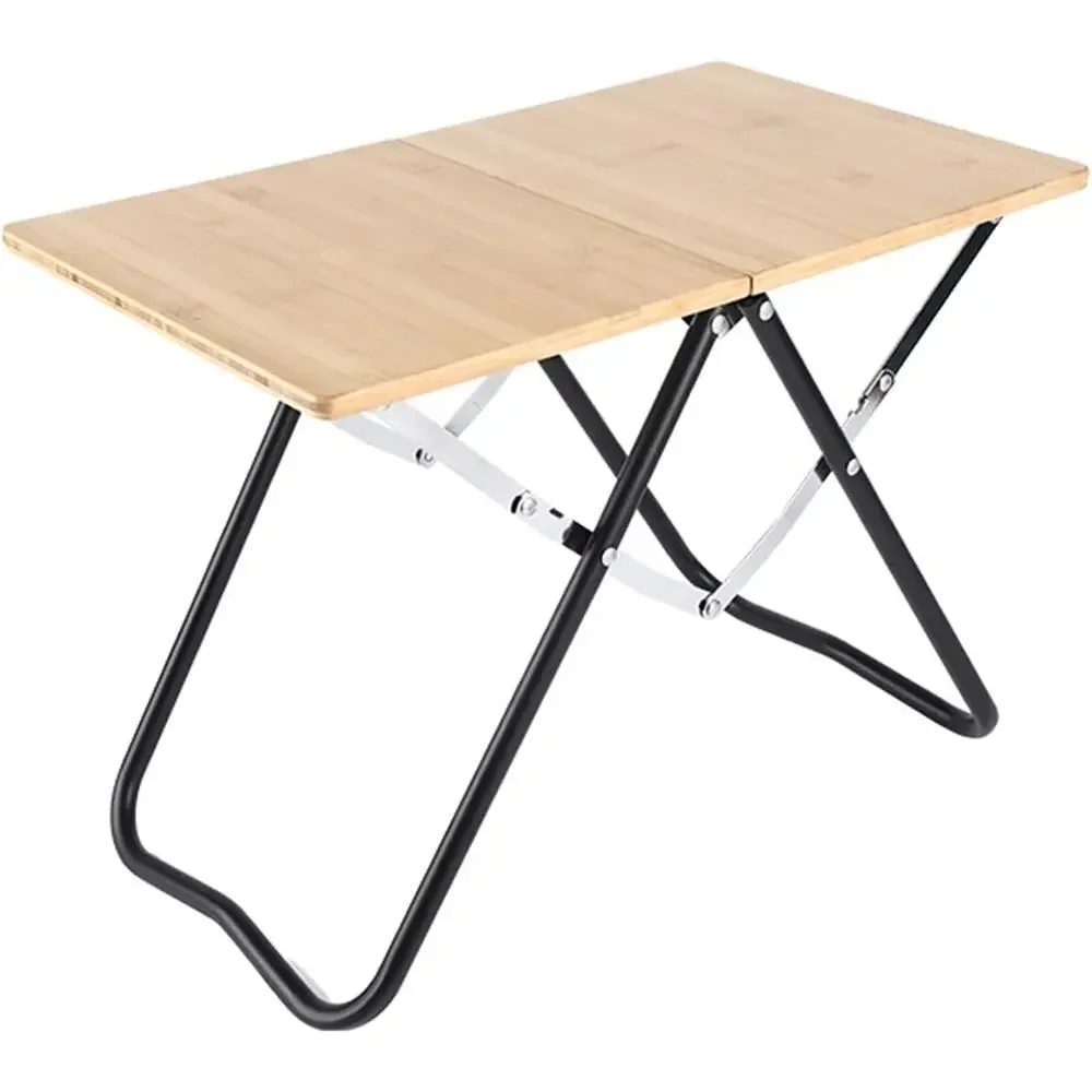 Portable Folding Bamboo Camping Table for Outdoor Adventures, Grilling, and More