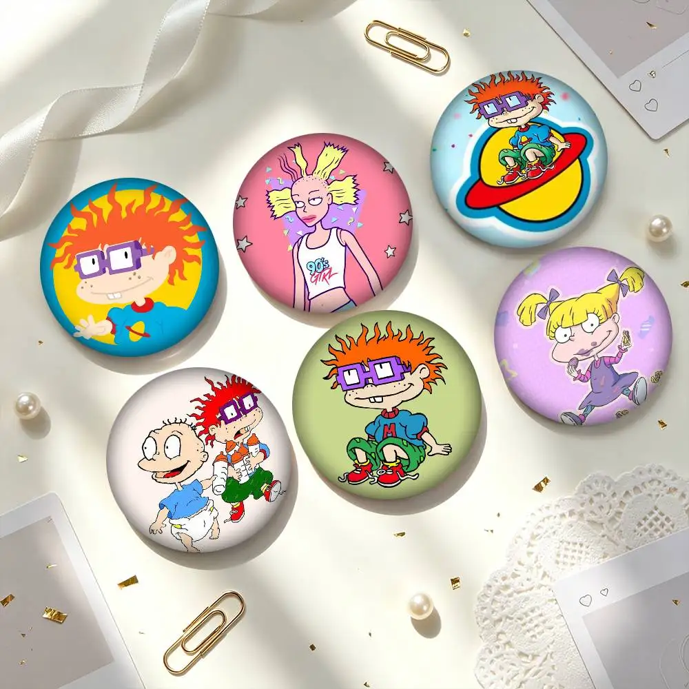 R-Rugrats Kids C-Cartoon  25mm 32mm 44mm 58mm 75mm Brooches Badges Pins for Accessories Gift