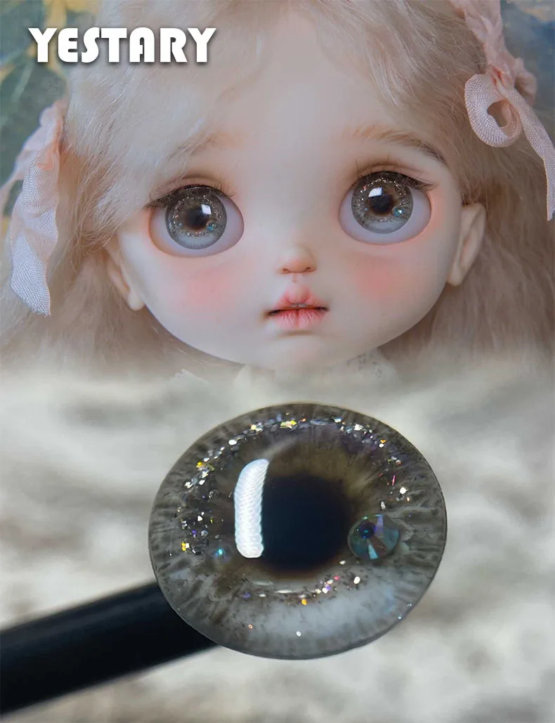 

YESTARY BJD Doll Accessories Eyes Blythe For Diy Handmade Dripper Eye Pieces Sparkling Fashion Series For BJD Dolls Eye Pieces