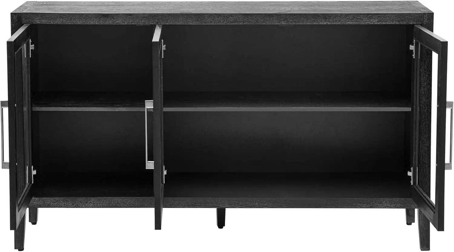 

Storage Cabinet, 60" Modern Sideboard with 4 Doors, Simple Buffet Cabinet