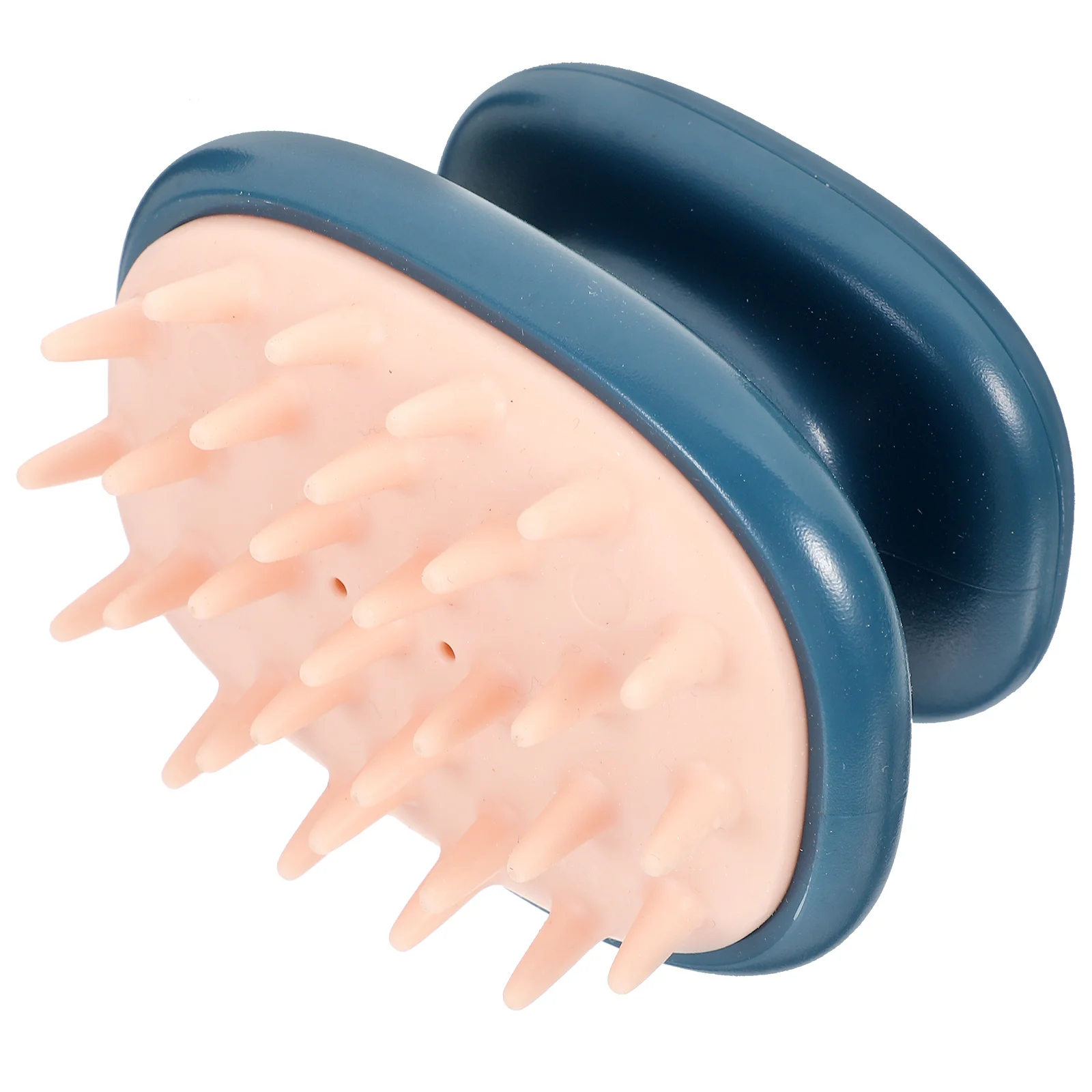 

1 шт., силиконовый массажер для головы, синяя легкая щетка для волос для шампуня, чистки и расслабляющего массажа