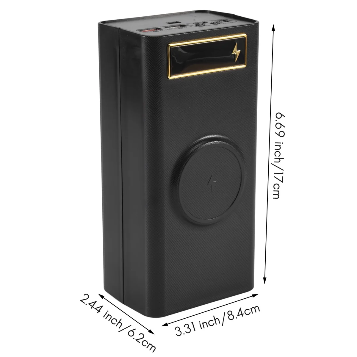 Caja de batería 21X18650, caja de Banco de energía sin soldadura PD-QI con luz, caja de carga de batería 18650, funda DIY portátil desmontable