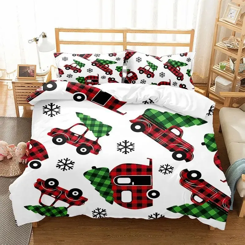 

Christmas Kid Duvet Cover KingQueen Size,Red Christmas Socks Decoration 3 Piece Bedding,Merry Christmas Theme Quilt Cover,cream