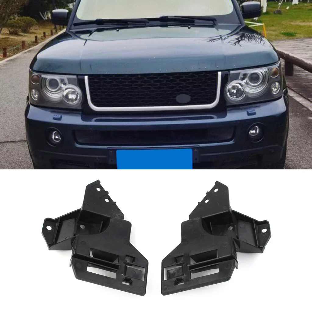 1 Pair Front Bumper Mount Bracket For Land Rover Range Rover 2003 2004 2005 2006 2007 2008 2009 Car Accessories