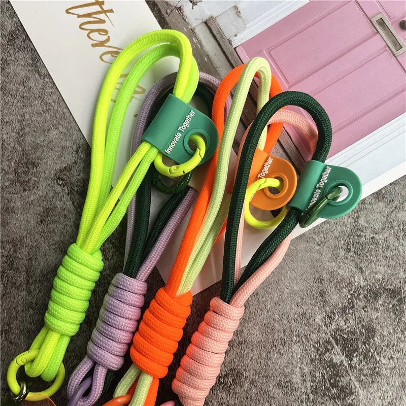 Cellphone Wrist Strap With Keyring Rope for Mobile Strap Pendant Contrasting Colors Telephone Laniere Universal Bag Lanyard image 6