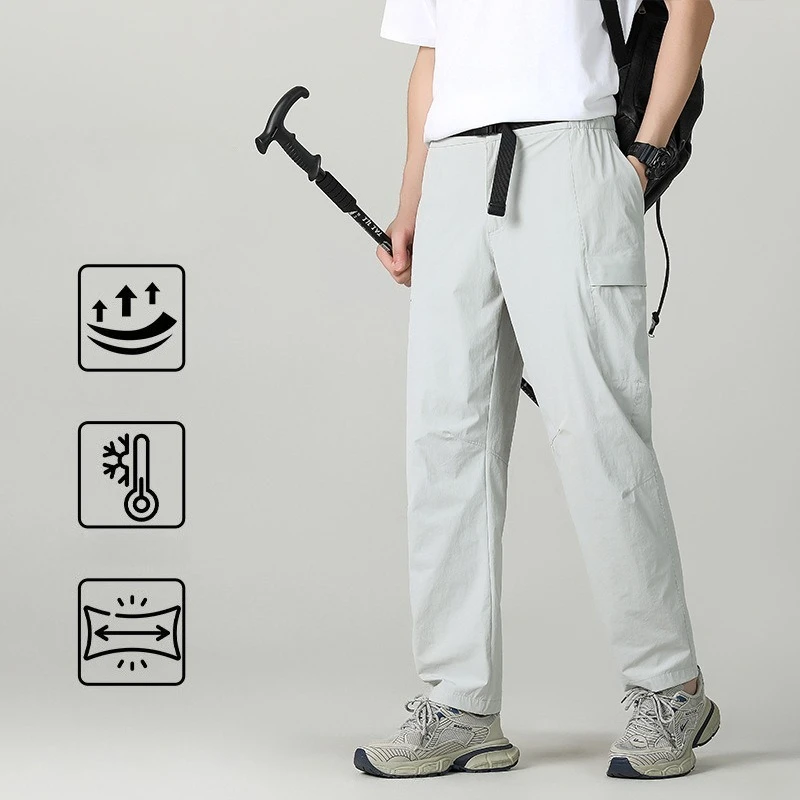 

Функциональная одежда для походов и альпинизма на открытом воздухе Soft Shell — устойчивые прямые быстросохнущие спортивные длинные брюки