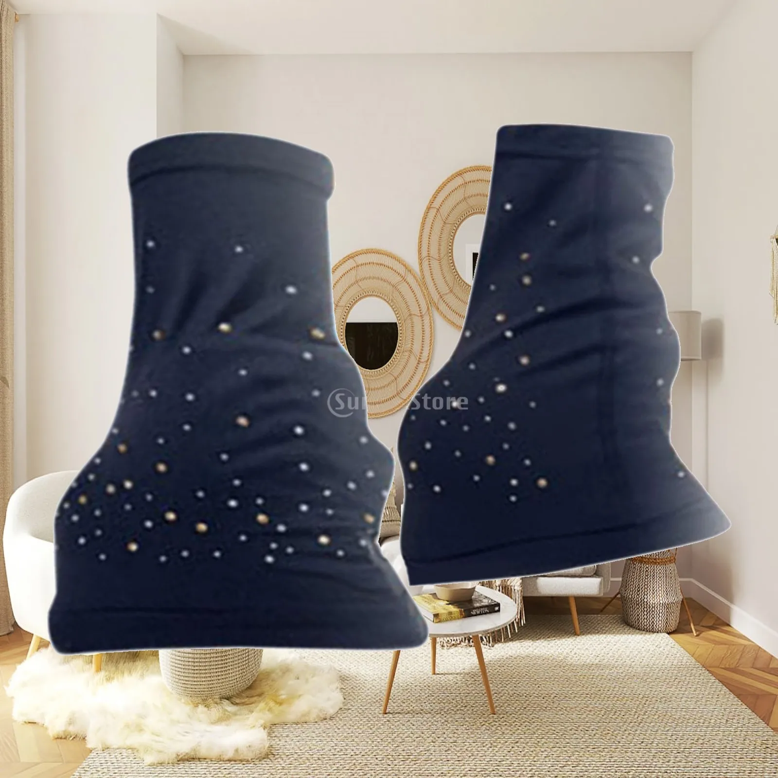 Figure Skating Leg Warmers Over The Boot, Comfortable, Stylish Anti Slip Thermal Protection for Winter Activities Dance Women
