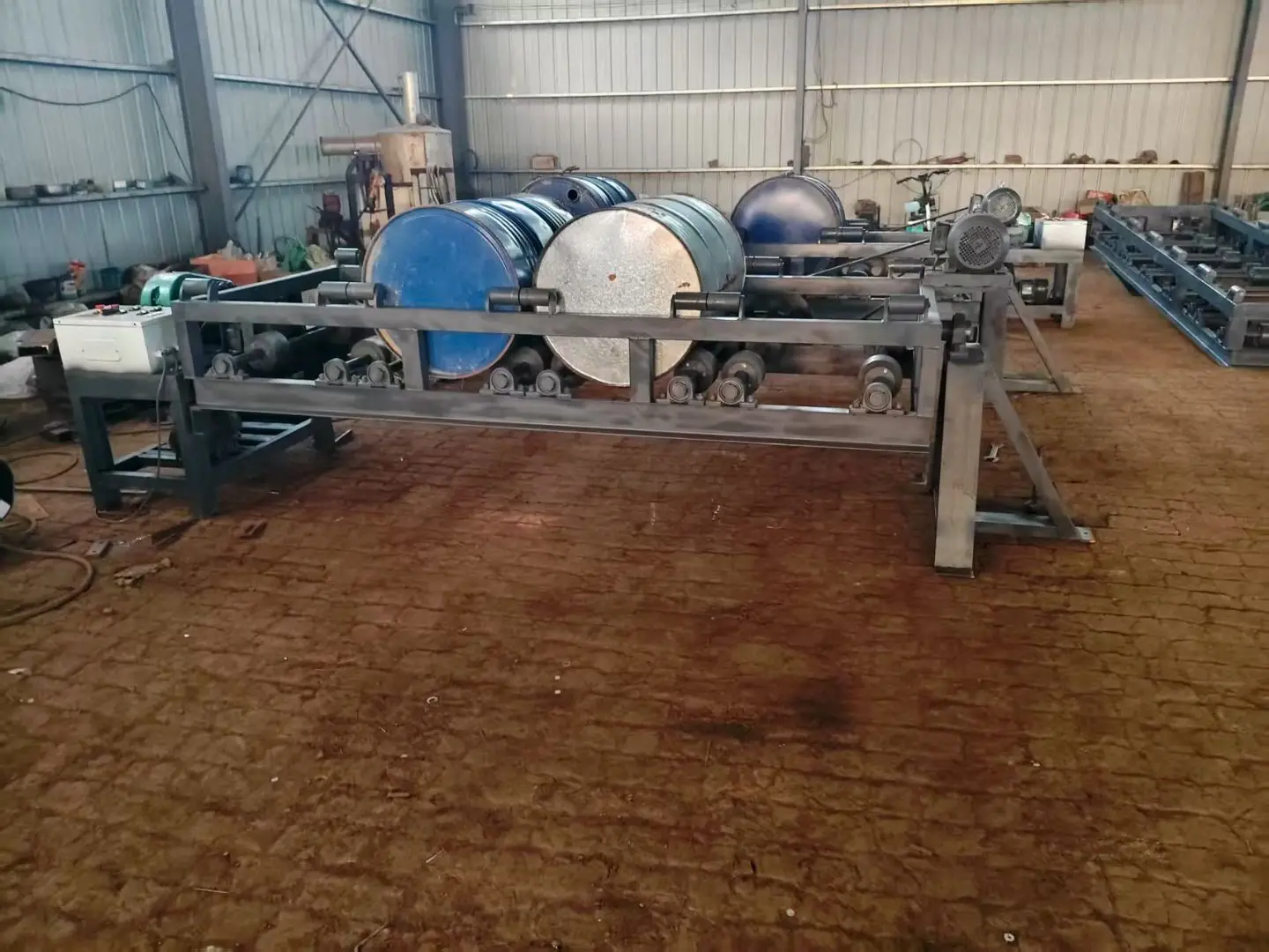 2/4/6 Station New Stainless Steel Oil Drum Cleaning Machine Effective Operations Industrial Drum Cleaning Equipment