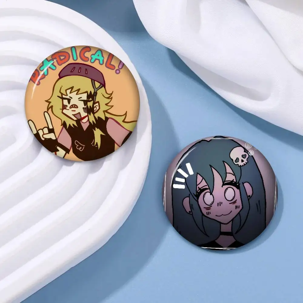 Game Peripheral Lacey's Flash Games  Anime Brooches Cute Cartoon Badge Jacket Jeans Lapel Pin Gift Accessorie