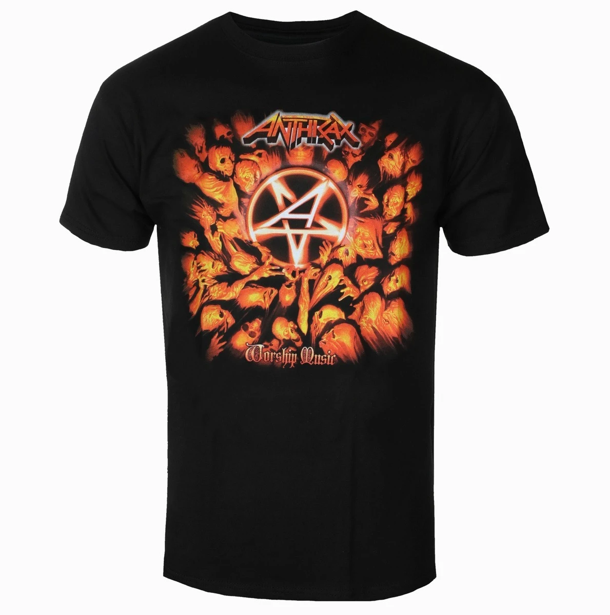 

Anthrax Worship Peripheral Clothing Pattern Printing Summer Luxury Brand Cotton Men's and Women's T-Shirts Short Sleeves