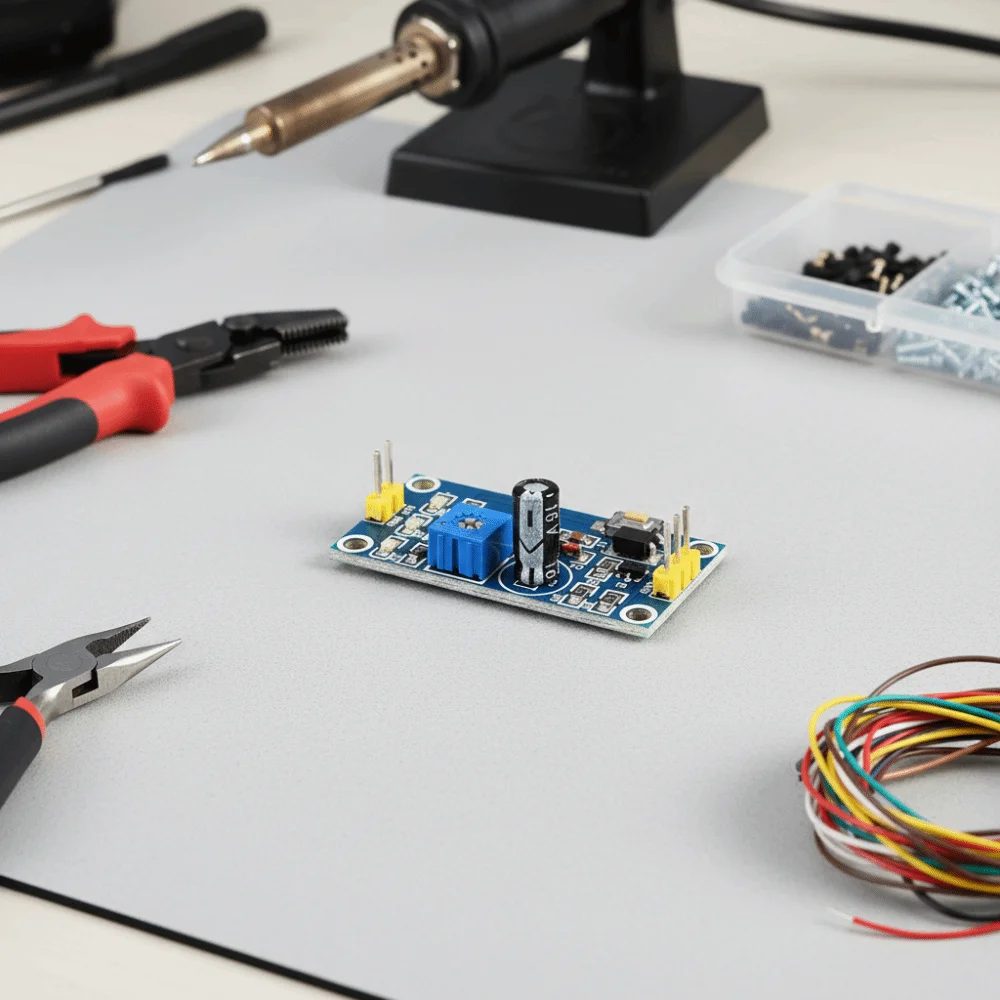 NE555 Chip Adjustable NE555 Module 5-12V 0-120s Delay Signal Generator Module External Trigger External Trigger Delay Module