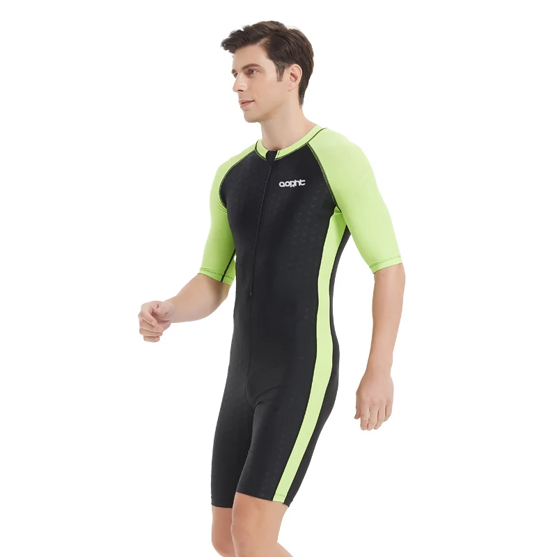 

Men Women Knee Length Outdoor Sport WaterProof Surfing Beach SwimWear Professional SharkSkin Quick-Dry Athletic Bathing SwimWear