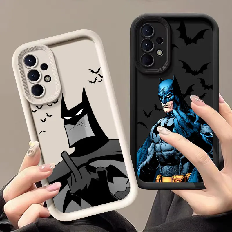 B-Bats-Mans Marvel Bat Case For Samsung Galaxy A57 A56 5G A37 A36 A17 A07 A26 A16 A06 A55 A52 A14 A73 A34 Soft Protective Cover