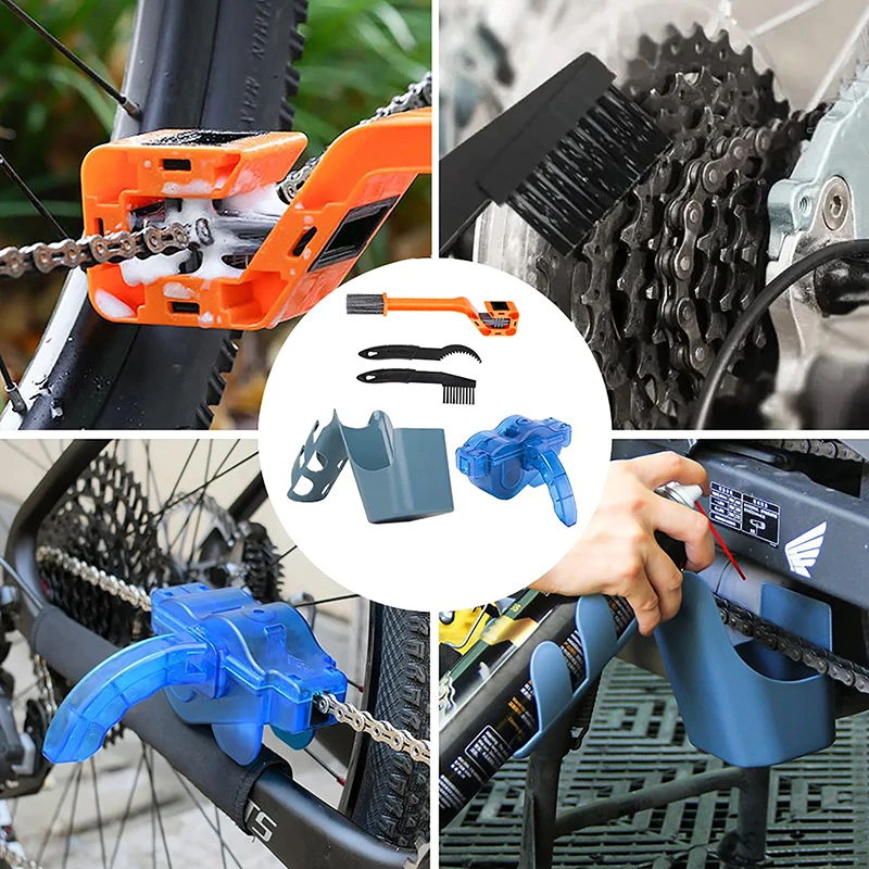 

New Bicycle Motorcycle Chain Cleaner Kit Mountain Bike Machine Washer Brush Scrubber Biking Portable Dustproof Cycling Parts