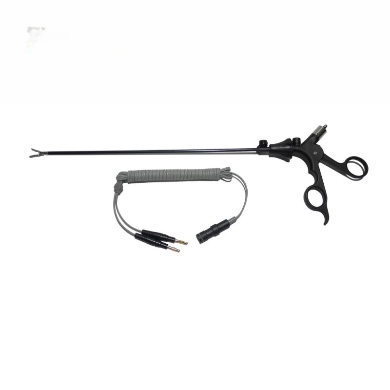 Laparoscope Reusable Electric Bipolar Coagulating Forceps with Cable, Laparoscopy instruments