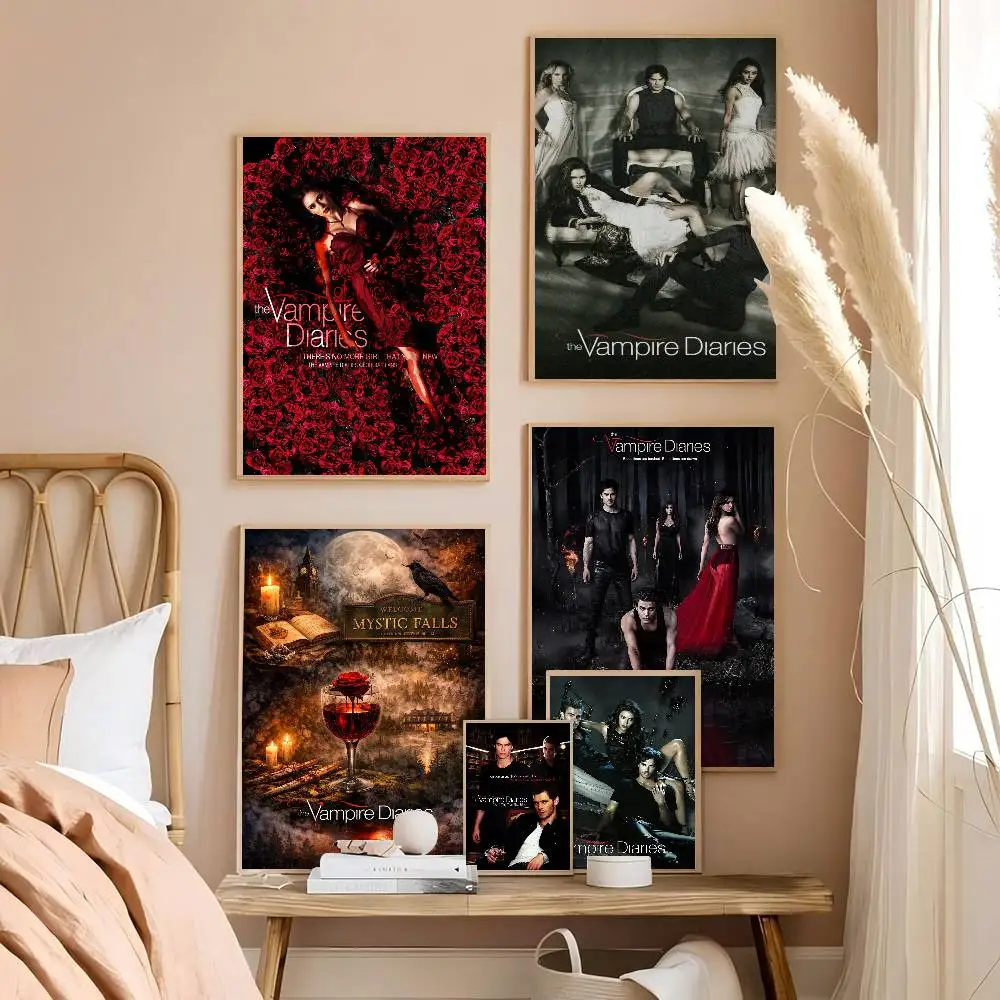 The Vampire Diaries Damon DIY Sticky Poster Fancy Wall Sticker For Living Room Bar Decoration Wall Decor