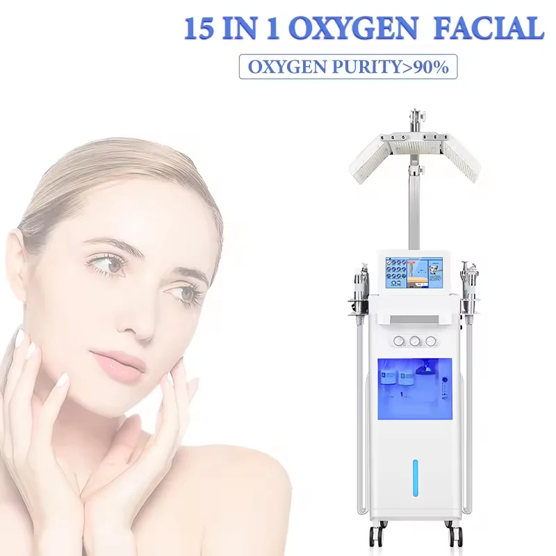 

Professional Deep Cleaning Whitening Machine LED Treatment Light 15 in 1 Moisturizing Rejuvenating The Skin Very Effective Face