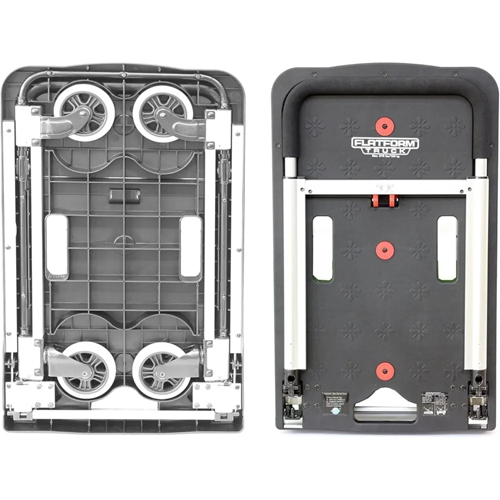 Imagem -04 - Easy Folding Platform Transport Cart Magna Cart ff de Borracha Roda Giratória de 360 Graus 300 Libras de Capacidade Telescópica 36