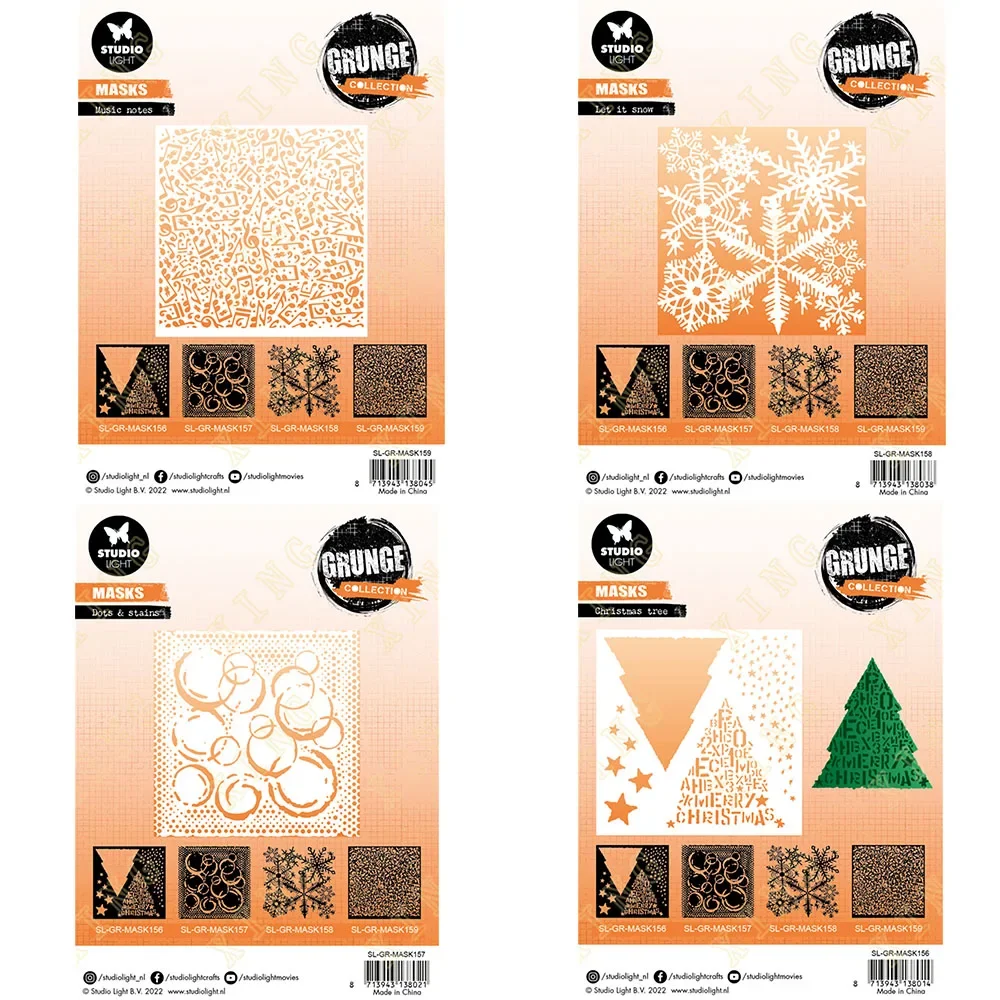 Christmas Tree Dots Stains Diy Layering Stencils Painting Scrapbook Coloring Embossing Album Decorative Template New Arrival