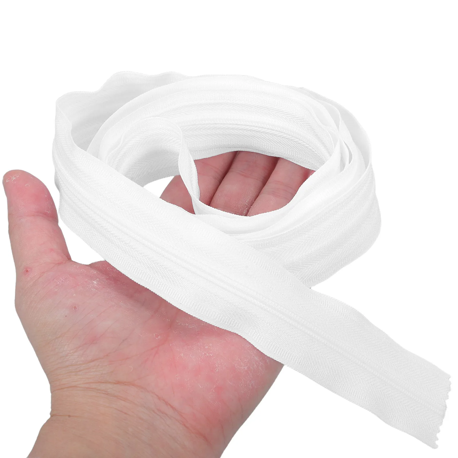 10Pcs Bed Sheet Zipper Two-Way Separating Dual Pull Nylon Sheet Replacement Dust Barrier for Home Hotel Bedding