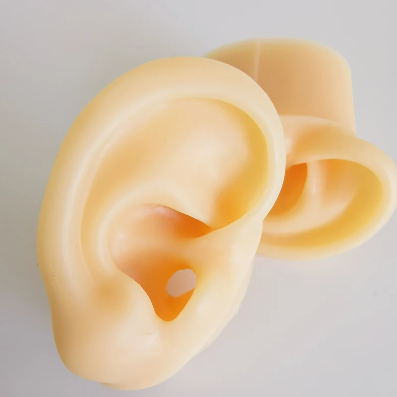 

2pcs ASMR sleep aid soft silicone ear model broadcast ear props
