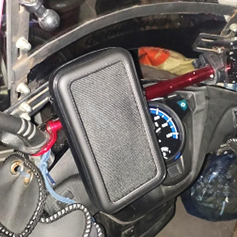 

360 Rotating GPS Motorcycle Phone Holder Waterproof Bag Bicycle Phone Holder Adjustable Handlebar Support Moto Mount Card slots