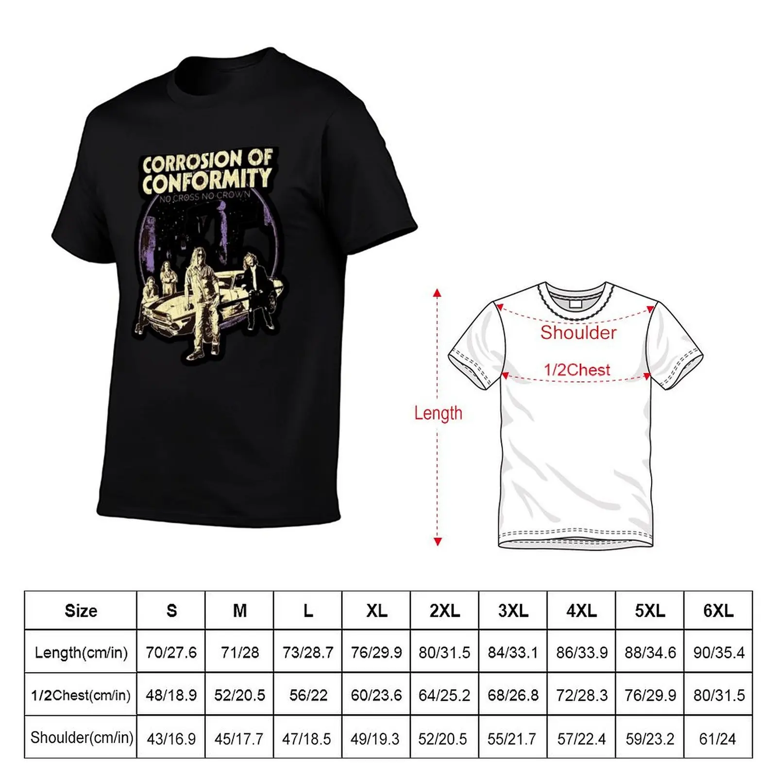 CORROSION OF CONFORMITY BAND ARTWORK T-Shirt Festival Party Tee Top