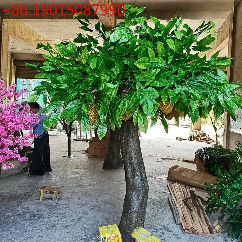 Bionic durian tree fiberglass large fake fruit tree simulation restaurant super tropical plant decorative tree