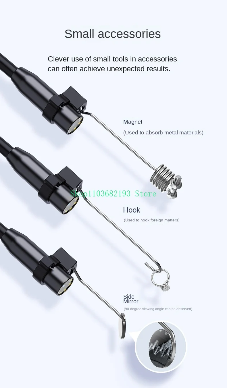 4.3-Inch HD Handheld Industrial Endoscope with Screen Automotive Testing Instrument Pipe Camera Industrial Endoscope