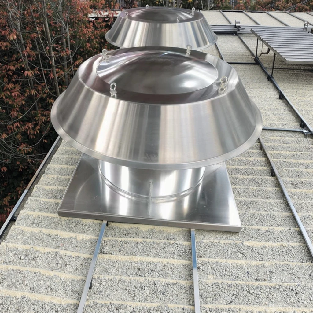 

High Efficiency Commercial Roof Exhaust Fan With Backward Curve Discharge Shutter For Restaurant Industrial Plant 24 Inch