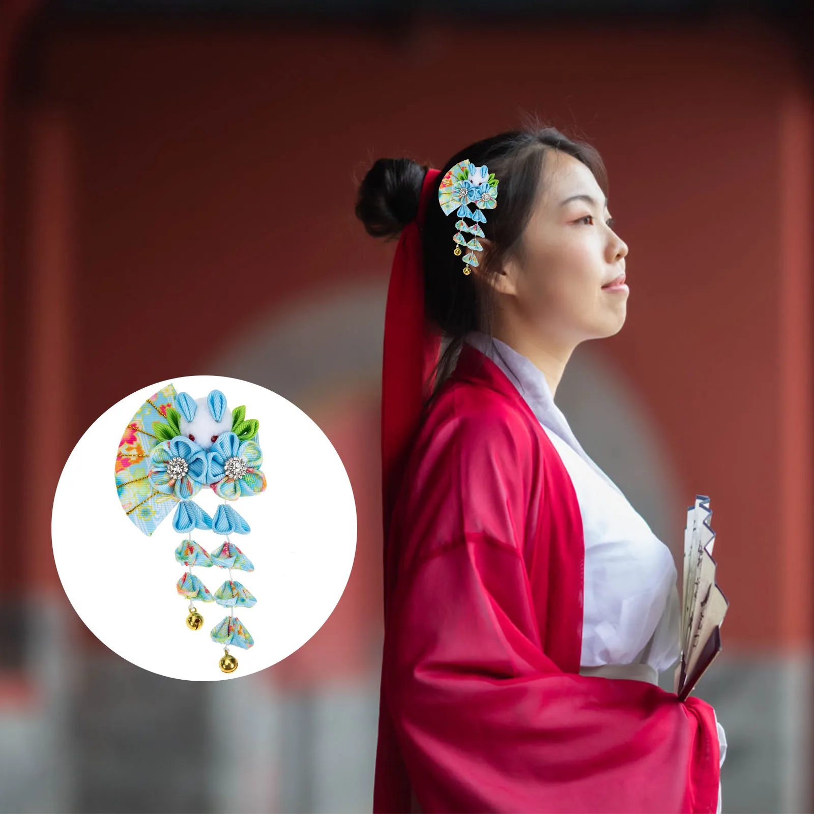

Cute Rabbit Clip Tassel Barrette Accessories Women Decor Girl Plastic Flower Hairpin Bride Hanfu Hairpins Girls Hair Accessory