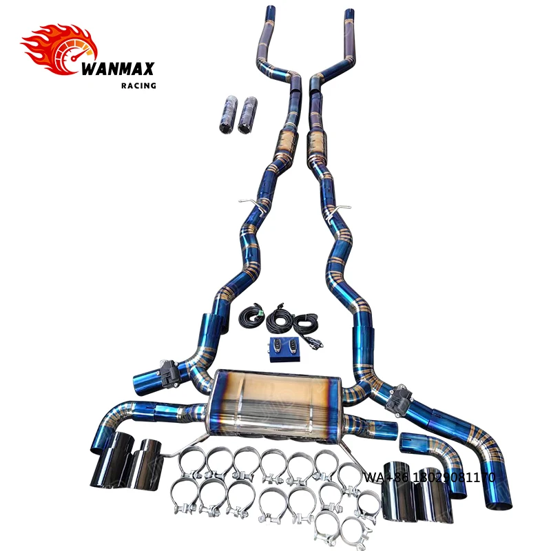 

Titanium Performance Valvetronic Exhaust System for M850I G14 G15 G16 4.4 V8 N63 2019+ Valved Exhaust Catback Escapes