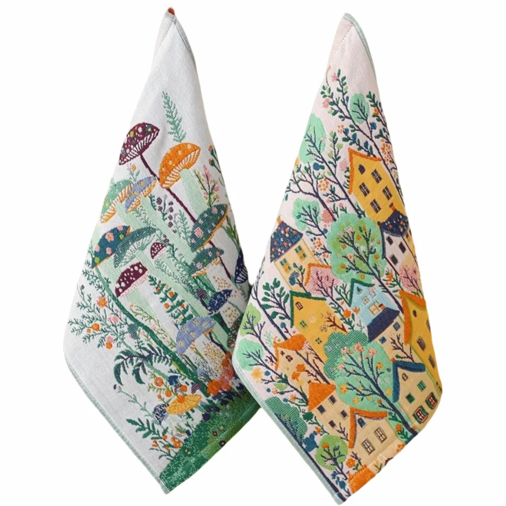 

New 34x40cm Large Hand Towel Quick Dry 4 Layer Cotton Gauze Pure Cotton Dish Cloth Decorative Tea Towel Home Restaurant