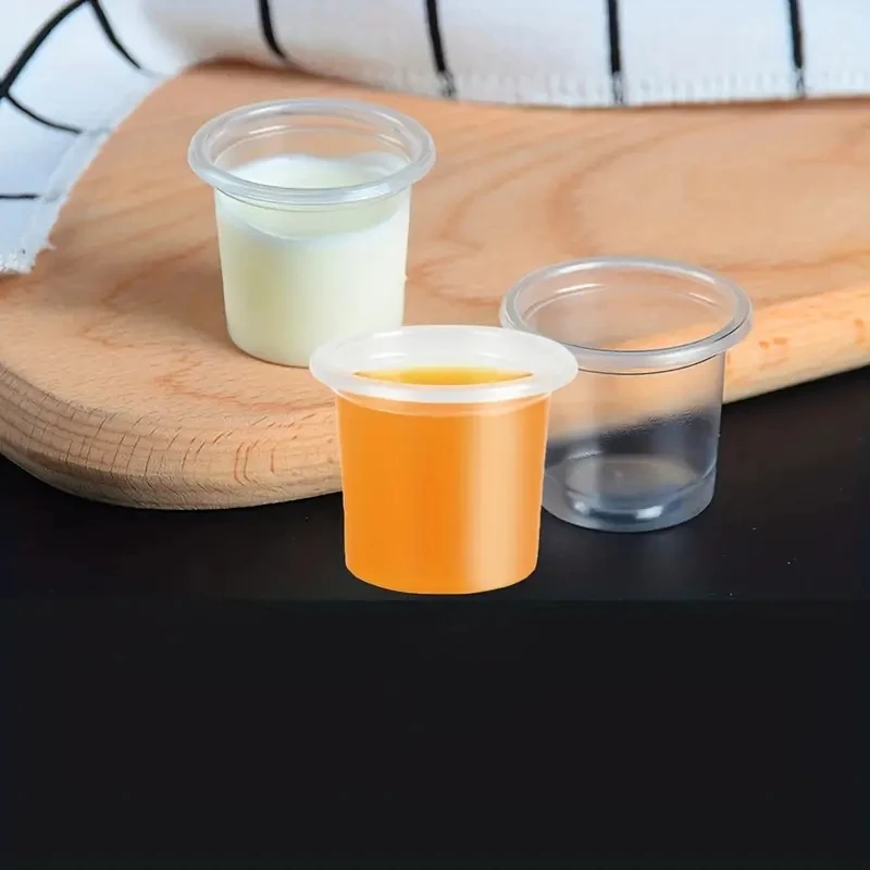 100/300PCS 20ML Disposable Tasting Cups, Tattoo Ink Cups Caps, Pigment Caps Microblading Ink Cups For Tattoo Pigment Ink Tattoo