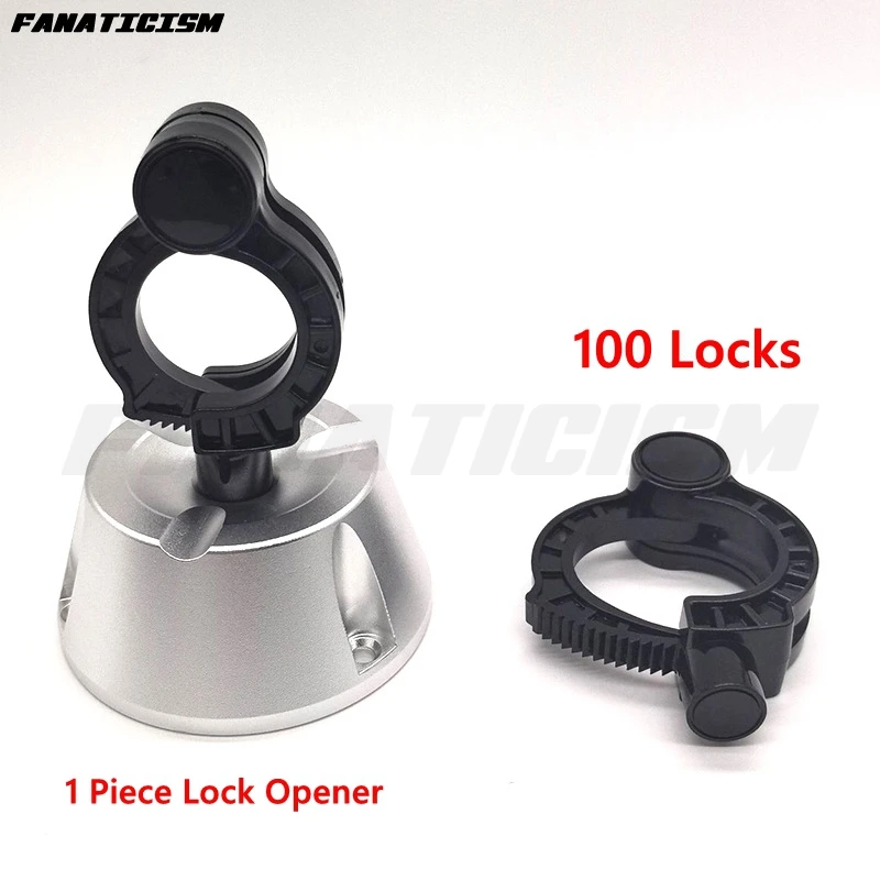 100pcs Wine Bottle Anti-theft Hard Tag EAS 58KHz Security Tag Bottle Neck Lock For Supermarket