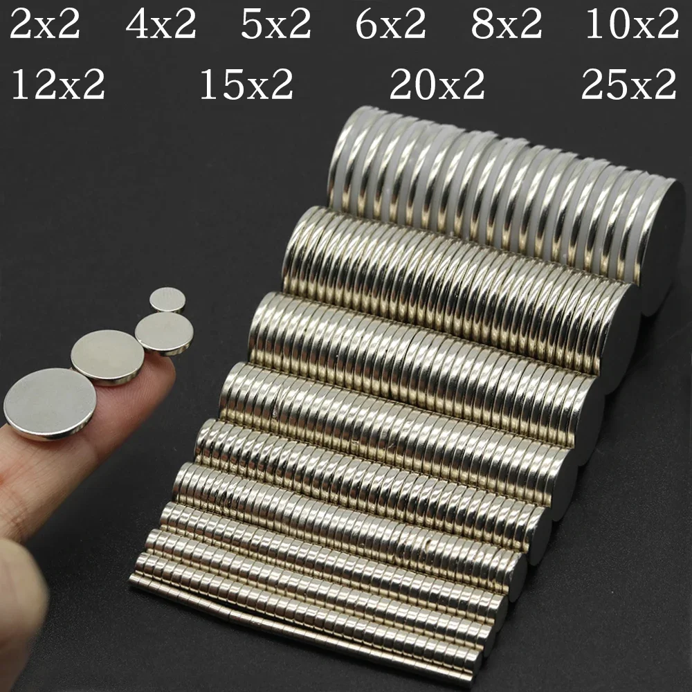 5x2 6x2 10x2 20x2mm N35 Super Strong Round Magnet NdfeB Powerful Permanent Magnetic imanes Refrigerator Magnet Neodymium Magnent