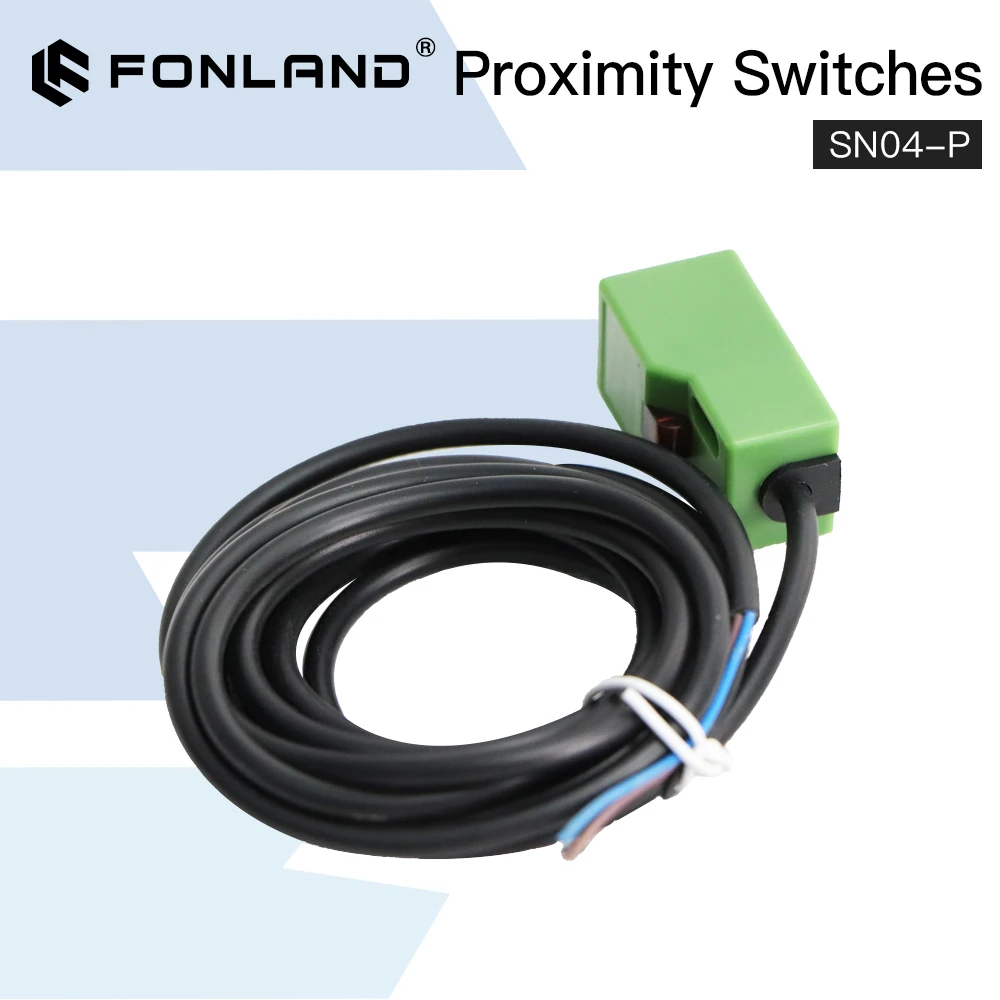 Fonland Inductive Proximity Sensor Switches SN04-P 5mm NPN Out DC5-30V Normal Open Type for CO2 Laser Cutting Machine